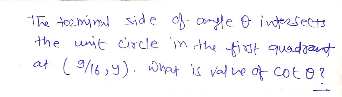 Trigonometry homework question answer, step 1, image 1